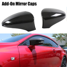 Add-On Real Carbon Fiber Mirror Cover Caps Replacement for Lexus IS ES GS LS CT RC 2013-2020