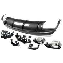 Carbon Look Rear Diffuser for Mercedes W117 C117 CLA250 CLA45 AMG 2013-2019