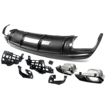 Carbon Look Rear Diffuser for Mercedes W117 C117 CLA250 CLA45 AMG 2013-2019