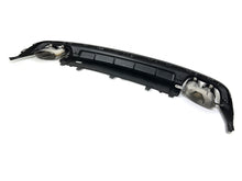 Gloss Black Rear Diffuser + Exhaust Tips For Audi A6 C7.5 Non-S-Line Sedan 2016-2018