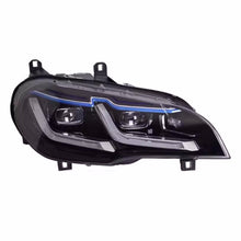 LED Headlight DRL Turn Signal Lamp Assembly For 2007-2013 BMW X5 E70 HID/Xenon w/o AFS