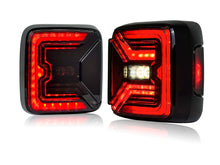 Smoke Rear LED Tail Lights For Jeep Wrangler JL JLU 2018-2025 Running Brake Lamp