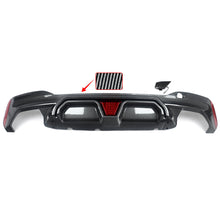 Carbon Look Rear Diffuser W/ LED For BMW G30 530i 540i M-Sport 2017-2023