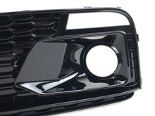 Gloss Black Front Fog Light Grille Cover For AUDI Q5 S-line SQ5 B9 2018-2020 fg241