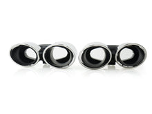 Silver Exhaust Tips for Porsche Panamera 971/970 2024+ | Panamera 4 / 4S / E-Hybrid