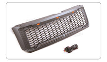 Black Front Bumper Upper Grille Radiator w/ Light Fits For 2008-2012 Ford Escape / Kuga