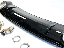 Rear Diffuser + Chrome Exhaust Tips for Audi A4 B8 Sedan 2009-2012