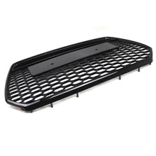 Front Mesh Honeycomb Grille Grill Gloss Black for Audi A6 S6 C7 2016-18 Facelift