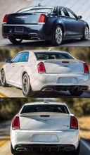 For 2015-2023 Chrysler 300 Gloss Black Shark Fin Rectangle Exhaust Rear Diffuser