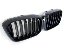 Black Kidney Grille For BMW X3 G01 X4 G02 LCI 2022-2024 No Camera