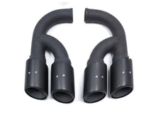 Matte Black Exhaust Tips Muffler for Porsche Cayenne 2011-2014 Long Pipes