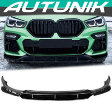 Gloss Black Front Lip Splitter For BMW G06 X6 M Sport 2020-2023