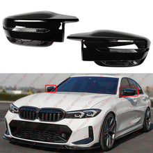 Gloss Black For 2019-2025 BMW G20 330i 330e M3 Style Side Mirror Housing Assembly Conversion