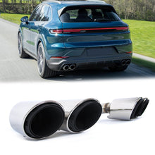 3-Layers Silver Exhaust Tips For Porsche Cayenne 9Y0 9Y3 2019-2025
