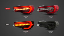 VLAND LED Tail Light Assembly Sequential Lamps Red for Toyota 86/Subaru BRZ 2012-2020
