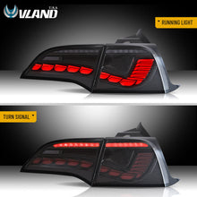 LED Tail Lights Assembly For 2017-2024 Tesla Model 3 Y Rear Lamps Red Turn