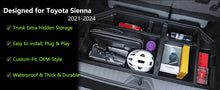 Trunk Organizer Insert Cargo Rear Hatch Storage Box Bins for Toyota Sienna 2021-2024