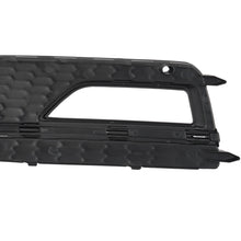 Fog Light Lamp Cover Grille Grill For Audi A4 S-line S4 2013-2015 2016 - Black with Chrome Trim