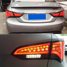 Smoked Full LED Tail Lights For Hyundai Sonata 2011-2014 w/ Sequential Indicators