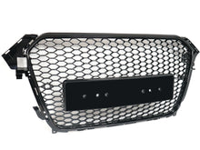 Honeycomb Sport Mesh RS4 Style Front Grille Black For 2013-2016 Audi A4 S4 B8.5