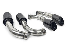 3-Layer Gloss Black Exhaust Tips (Set of 4) for Porsche Cayenne S / GTS / Turbo / Turbo S 2015-2018