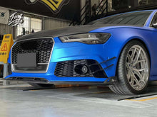 Left+Right Side Bumper Fog Light Lamps Frame Grille Cover For Audi RS6 2014-2018