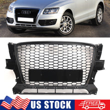 Front Bumper Radiator Grille Grill Honeycomb Gloss Black For Audi Q5 2009-2012