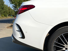 For 2022+ Mercedes C W206 S206 AMG Sport Rear Bumper Canards Side Air Vent Trims Glossy Black