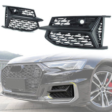 Pair L+R Honeycomb Fog Light Grille For AUDI A6 C8 S-line S6 2019-2023 2024