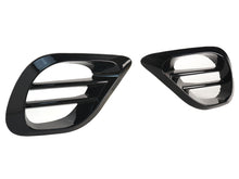 2x Fog Light Air Vent Covers Gloss Black for 2021–2024 Mercedes W213 E-Class E300 E350 E450 E53 AMG Bumper