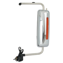 Left Driver Side Chrome Door Mirror Power Heated w/Arm LED For International Harvester 2008-2017