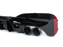 MP Style Gloss Black Diffuser + Twin Exhaust Tips For BMW G30 530i 540i M Sport 2017–2023