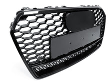 Gloss Black Front Mesh Grille RS Style for AUDI A7 C7.5 S7 2016-2018 fg47