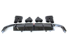 Gloss Black Rear Diffuser Exhaust Tips For AUDI A7 C8 S-line S7 2019-2024 di180