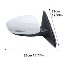 6Pin Right&Left For Kia Optima 2014-2016 Side Mirror White Heated W/Turn Signal Light Manual Folding