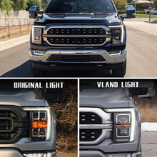 FULL LED Projector Headlights For 2021 2022 2023 Ford F150 F-150 Headlamps