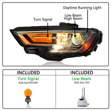 LH Left Side Headlight Audi A3 2017-2020 HID Xenon Non-AFS Projector Assembly Driver Lamp
