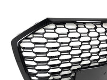 Gloss Black Front Bumper Upper Grille RS6 Style fit for Audi A6 S6 C8 2019 -2023 2024