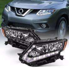 Halogen Headlights w/LED For Nissan Rogue 2014-2016