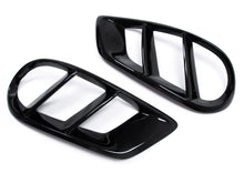 Gloss Black Fog Light Air Duct Vent Covers For 2015-2018 Mercedes Benz W205 C300 C43 AMG