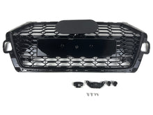 Honeycomb Black Front Grill for Audi A4 B9.5 Sline S4 2020-2023 fg316