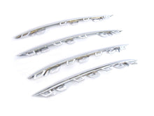 4PCS Front Fog Light Molding Trims for Mercedes W222 S450 S560 Sedan AMG Sport