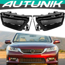 Smoked Fog Light Cover DRL W/ switch Light Bulb For 2013-2015 Honda Accord Sedan