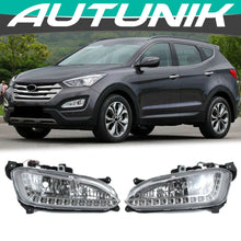 LED DRL Daytime Running Light Fog Lamps For Hyundai IX45 Santa Fe 2013-2014
