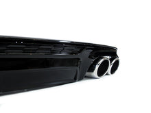 S6 Look Gloss Black Diffuser & Silver Exhaust Tips For Audi A6 C8 S-Line / S6 Sedan 2019-2024