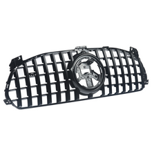 All Black Front GT Grille For Mercedes Benz X167 GLS450 GLS580 2020-2023