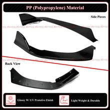 For 2022-2025 Mercedes Benz W206 C300 C43 AMG V2 B Style Gloss Black Front Bumper Lip Splitter
