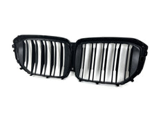 For 2024-25 BMW X5 G05 LCI Gloss Black M-Style Double Slats Front Kidney Grille