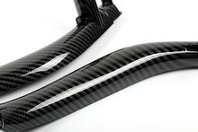 3PCS Carbon Fiber Look Inner Door Handle Panel Pull Trim For BMW X5 F15 X6 F16 2014-2018