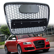 RS6 Style For 2005-2011 Audi A6 S6 C6 Front Bumper Mesh Grill Honeycomb Black